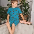 thumbnail image 4 of Balery Sea Turtle Conjunto de Pijama Infantil de Manga Corta con Estampado – Ropa de Dormir de Algodón Suave-Medium, 4 of 6