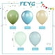 thumbnail image 2 of Globos FEYG, color azul y verde, 60 unidades, 30 cm, macarrones de color verde aguacate, 2 of 8