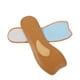 thumbnail image 2 of 1 par de plantillas absorbentes de sudor, almohadillas antideslizantes para zapatos, almohadillas transpirables de látex, talla S, 2 of 8