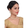 thumbnail image 3 of Efulgenz Indian Faux Pearl Necklace Jewelry Set CZ Cubic Zirconia Beaded Choker Necklace Earrings Jewelry Set, 3 of 5
