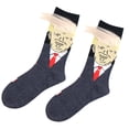 thumbnail image 2 of Calcetines Con Pelo Falso 3D para Hombres Y Mujeres (gris) Blanco, 2 of 6
