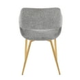 thumbnail image 5 of Margarite Chair, Upholstered Dining Chairs, Mid-Century Modern Dining Chair, Kitchen Chairs for Dining Table, Dining Chairs Set of 2 (Grey Fabric), 5 of 8