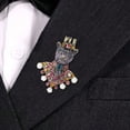 thumbnail image 3 of Broche léopard en strass pour femmes, Badge de tigre unisexe, broche de loup, fête de bureau, cadeaux pour amis, accessoires bijoux, 3 of 4