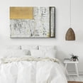 thumbnail image 2 of PixonSign Canvas Print Wall Art Yellow Colorblock on White Industrial Surface Abstract Shapes Digital Art Modern Art Alternative Dramatic Multicolor Dark for Living Room, Bedroom, Office - 12"x18", 2 of 5