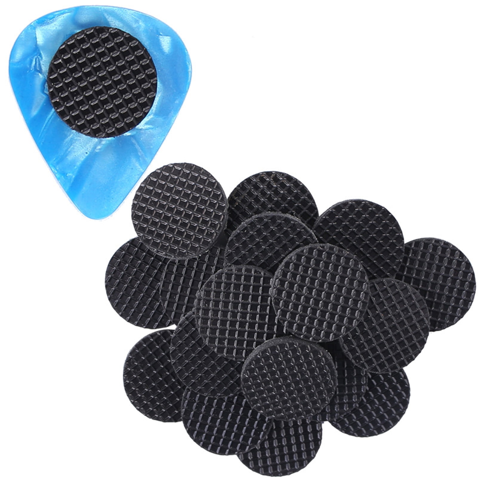 20Pack Grips for Guitar Picks, Rubber Guitars Pick Grip, SelfAdhesive