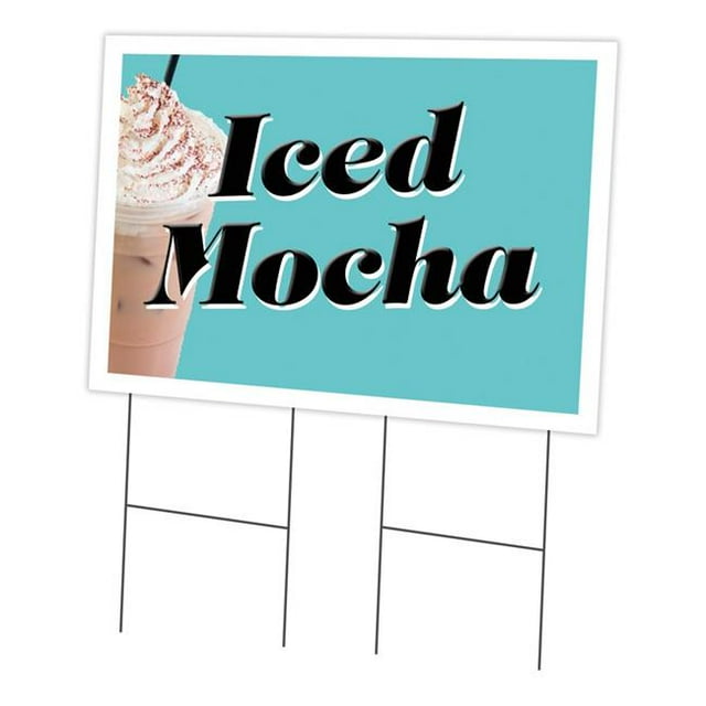 SignMission C-2436-DS-Iced Mocha Panneau de Jardin 24 x 36 Po. & Piquet - Moka Glacé