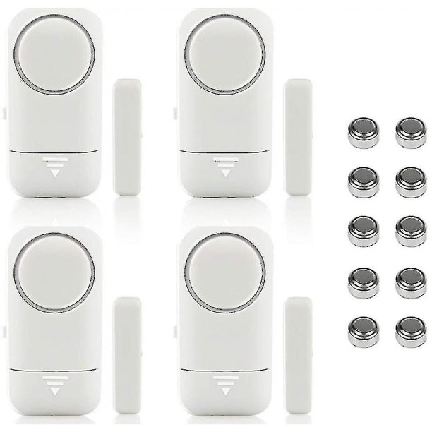 4pcs Door Alarm And Ow Wireless Sensor For Home Safety Safety Safety -