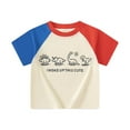 thumbnail image 1 of Vêtements d'Été pour Bébé Garçon Enfants Tout-Petits Garçons et Filles T-Shirts à Manches Courtes Imprimés de Dinosaures Colorés d'Été Hauts d'Été Rouges 5 Ans-6 Ans, 1 of 6