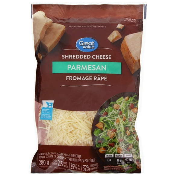 Great Value Parmesan Cheese, 280 g