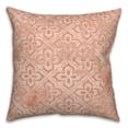 thumbnail image 2 of Creative Products Peach Colored Pattern Distress Pillow 18 x 18 Spun Poly Pillow, 2 of 3