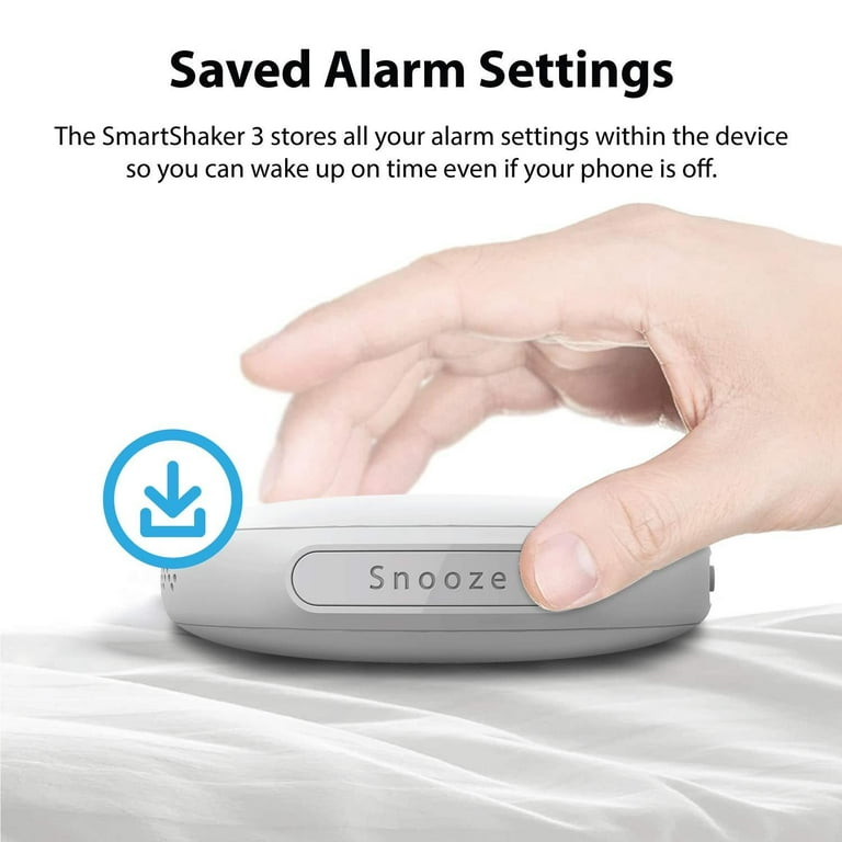 iLuv SmartShaker 3 Black Vibration Bed Shaker Bluetooth Alarm Clock with  Multiple Alarm & Vibration Settings, Long Battery Life, Call & Message  Notification; for Heavy Sleepers, De - Walmart.com