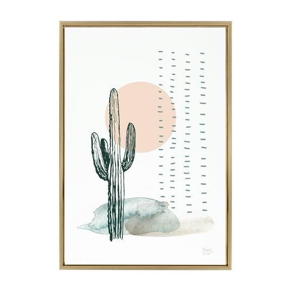 Kate and Laurel Plants Framed Canvas Art Print, 23" x 33", by Statement Goods