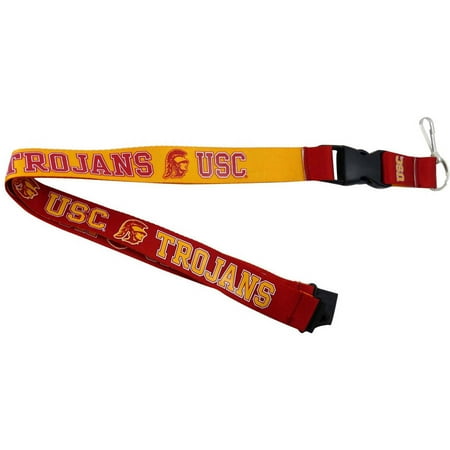 - NCAA USC Trojans Team Logo Reversible Lanyard Keychain