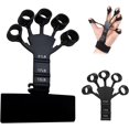 thumbnail image 1 of Ejercitador de dedos, culturismo, fortalecedor de manos, ejercitador de antebrazo, bandas de fortalecimiento de manos, dispositivo de entrenamiento ajustable con 6 niveles de resistencia, 1 of 5