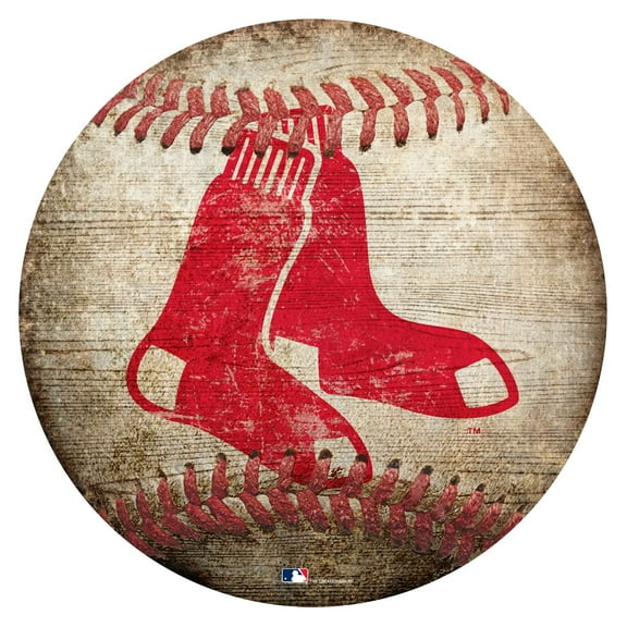 Boston Red Sox 12'' x 12'' Baseball Sign