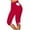 Red, variant on lmcalzta Womens High Waist Capris Leggings Summer Stretchy Yoga Pants with Pockets for Workout Gym
