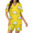 thumbnail image 1 of PRIYAL Hippopotame Pyjama pour Femmes Ensemble Deux Pièces Manches Courtes, 1 of 4
