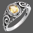 thumbnail image 6 of Natural Citrine 925 Sterling Silver Ring s.6 Jewelry DGR1132_D_6 R-1043, 6 of 7