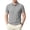 Gray, variant on Gaukiv Men's T Shirts Collared Neckline Short Sleeve Solid Tees Summer Casual Tops Black L
