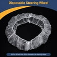 thumbnail image 5 of 50Pcs/Set Universal Disposable Plastic Steering Wheel Cover Elastic Trim Disposable Truck Car Steering Wheel Covers Films, 5 of 9