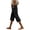 Black, variant on Capri Pants for Women Summer Elastic Waist Drawstring Bermuda Shorts Casual Loose Lightweight Beach Trousers with Pockets