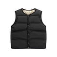 thumbnail image 6 of Fesfesfes Kids Unisex Round Neck Puffer Vest Snap Button Lightweight Warm Quilted Sleeveless Jacket for Toddler Boys Girls Ages 1-10 Years, 6 of 6