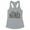 Heather Grey, variant on Orthopedic Nurse Leopard Print Tank Top Fitted Racerback Women's Large White