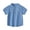 Blue, variant on Esaierr 1-6T Boys Solid Colour T-Shirt Summer Short Sleeve Tees, Stand Collar Cotton Shirt for Kids Baby Toddler