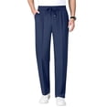 thumbnail image 2 of Dwellite Mens Relaxed Fit Casual Cargo Pants Drawstring Pant Hiking Workout Sport Joggers with Pockets Blue M, 2 of 7