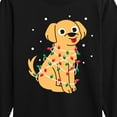 thumbnail image 3 of Instant Message - Dog Wrapped In Christmas Lights - Toddler & Youth Long Sleeve Graphic T-Shirt, 3 of 6