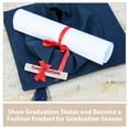 thumbnail image 7 of Homoyoyo Graduation Party Favor Set, 4Pcs Multi-Fabric Diploma Roll Decorations for Graduation Celebration, 7 of 7
