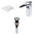 thumbnail image 1 of American Imaginations 21-in. W 1 Hole Ceramic Top Set In White Color - Overflow Drain Incl. AI-29652, 1 of 9