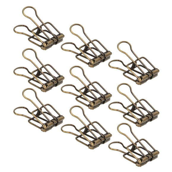 Clips de Pliage en Fil Métallique 80 Pcs Clips de Liant en Métal 19mm Clips Photo de Papier Clips Fixes pour la Maison de l'École de Bureau