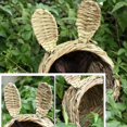 thumbnail image 3 of 2X Woven Straw Pet Rabbit Hamster Guinea Pig Cage Nest House Toy Chinchilla Bed, 3 of 6