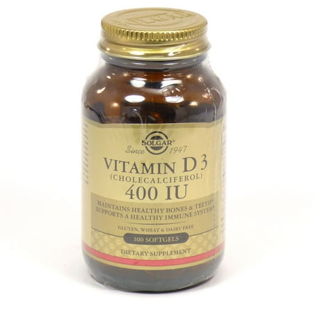 Solgar Vitamin D3 Cholecalciferol 400 IU - 100 Softgels