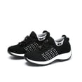 thumbnail image 7 of Women's Knit Slip On Walking Shoes, Lightweight Platform Sneakers with Bungee Laces, 7 of 7