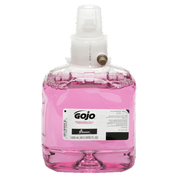 SKILCRAFT GOJO LTX-12 Refill Plum Foam Handwash - Plum Scent - 40.6 fl oz (1200 mL) - Hand - Purple - Moisturizing, Bio-based - 1 Box
