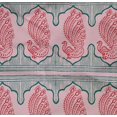 thumbnail image 4 of oneOone Organic Cotton Poplin Twill Fabric Peacock Block Print Fabric BTY 42 Inch Wide, 4 of 4