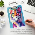 thumbnail image 4 of Acrylic Writing Board Silver12.5*9 Inch Clipboards Transparent Acrylic Material Suitable For Office Classroom Teachers Fashion Bloggers Stationery Enthusiasts Rainbow Tiger Cub, 4 of 9