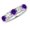 Amethyst, variant on 1 to 6 Carat Round 14K White Gold LAB GROWN Gemstone and LAB GROWN Diamond Wedding Band (AAAA Heirloom Quality) Diamond 1 Carat Size-6