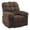 Brown, variant on Recliner Chair,Manual Rocker Recliner Chair for Adults,Single Recliner Seat with Side Pockets,Upholstered Fabric Lazy Boy Recliner for Living Room Bedroom