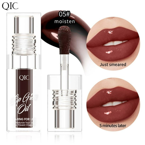 Aceite Labial Hidratante Que Cambia de Color Ganfancp Aceite Labial Transparente 3.5Ml