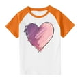 thumbnail image 1 of RXIRUCGD 2025 Vêtements d'Été pour Enfants Tout-Petits Garçons Filles Mode Mignon Col Rond Imprimé Manches Courtes Haut, 1 of 7
