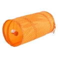 thumbnail image 4 of Runquan Cat Tunnel for Indoor Cats Exercising Rabbit Tunnel for Kitten Puppy Hamster Orange, 4 of 8