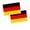 B, variant on Germany Car Flags, 12x18 Inch Double-sided German Car Flag with 17" Flagpole, Made from Waterproof Polyester, No-Drill Easy Clip-on Installation for Most Vehicle Window - 1 pcs