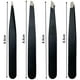 thumbnail image 2 of Pinzas profesionales para cejas, juego de 4 pinzas para cejas, pinzas para depilación de pestañas, pinzas para depilación, pinzas para depilación (negro) Feliz Sencillez, 2 of 5