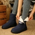 thumbnail image 6 of Willtoo Womens Winter Snow Boots With Warm Fur Lining Comfortable Booties Non Slip Waterproof Outdoor Shoes Dark Blue, 6 of 6