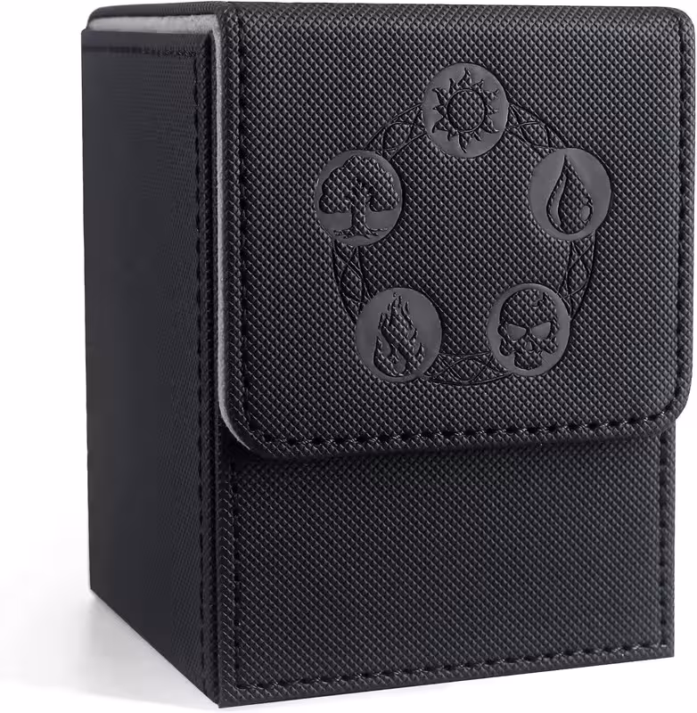 thumbnail image 1 of Estuche de Tarjetas Grandes para TCG CCG de Cuero PU con Cierre Magnético Seguro Almacenamiento para 100+ Tarjetas Individuales, 1 of 4