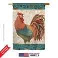 thumbnail image 2 of Breeze Decor BD-FA-H-110118-IP-BO-D-US18-WA 28 x 40 in. Rooster Spice Nature Farm Animals Impressions Decorative Vertical Double Sided House Flag, 2 of 4