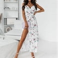 thumbnail image 2 of Leutsin Robe Longue Décontractée Sans Manches à Imprimé Floral pour Femme, Grande Taille, pour Fête et Vacances, 2 of 8